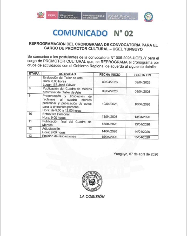 Imagen Comunicado